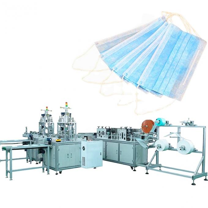 Mesin Pembuat Masker Wajah 3 Ply 4 Ply Kecepatan Tinggi 0