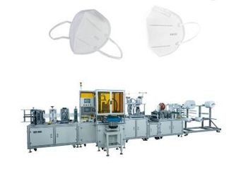 Mesin Pembuat Masker N95 Masker Otomatis Non Woven Berkecepatan Tinggi pemasok