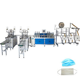 Mesin Pembuat Masker Wajah 3 Ply 4 Ply Kecepatan Tinggi pemasok