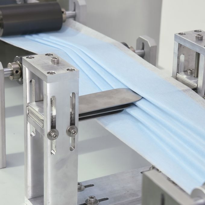 Earloop Flat Nonwoven Masker Wajah Medis Membuat Mesin 0